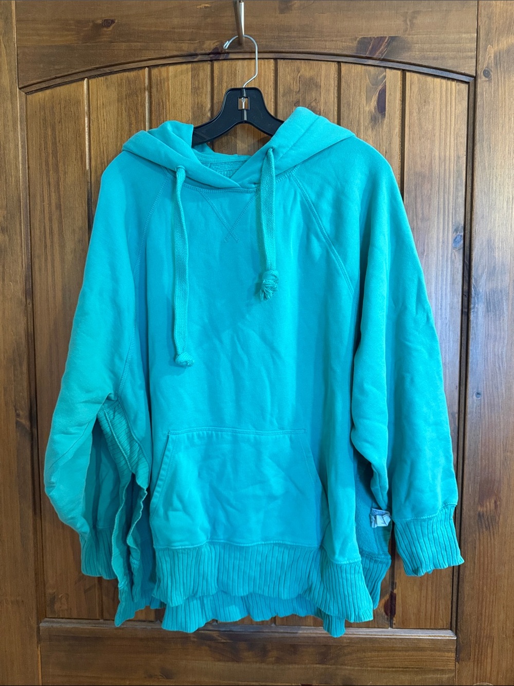 Sea Green Oversized Hooded Sweatshirt